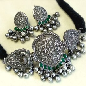 Antique Silver Choker Necklace