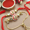 Kundan Couple Rakhi