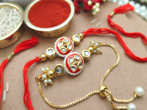 Kundan Couple Rakhi