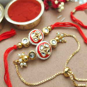 Kundan Couple Rakhi