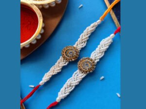 Seed Bead Rakhi Set of 2