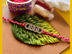 Rhinestone Braided Rakhi
