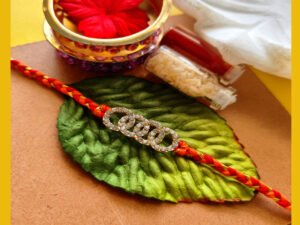 Rhinestone Braided Rakhi