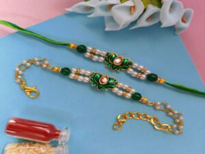 Lotus Couple Rakhi