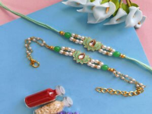 Lotus Couple Rakhi