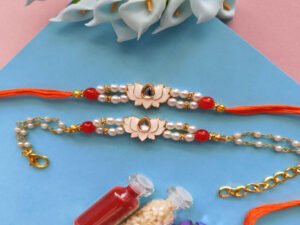 Lotus Couple Rakhi