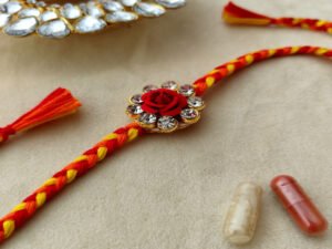 Braided Rose Rakhi