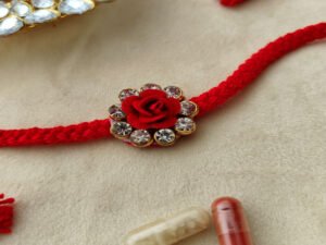 Braided Rose Rakhi