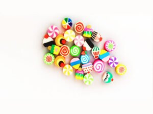 Polymer Clay Beads: 50 Bright Colorful Treats