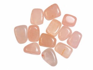 Pale Pink Glass Tumble Beads