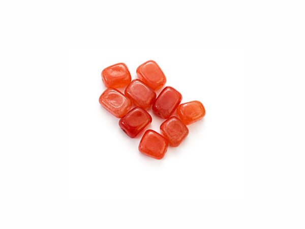 Orange Glass Tumble Beads Orange Glass Tumble Beads