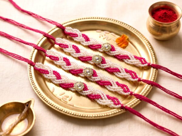 Seed Bead Braided Rakhi