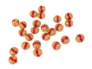 Red Rhinestone Beads